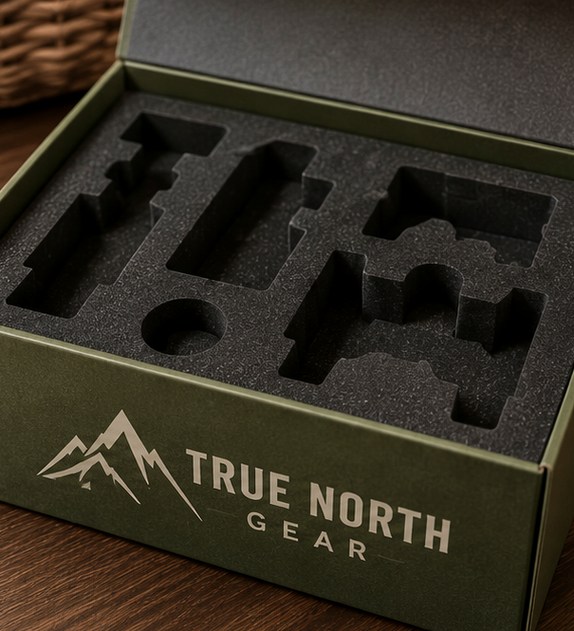 Cardboard box insert — customer photo